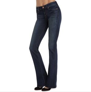 J BRAND Classic Slim Boot Cut Mid Rise medium dark wash jeans sz 29x35L TALL euc
